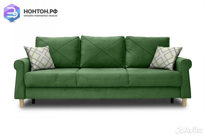 Диван тик-так Иветта зеленый