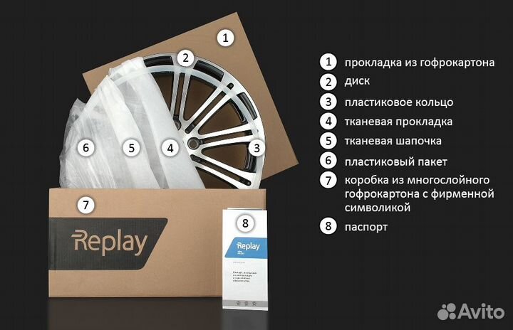 Replay TA8 8,5х19 6/139,7 ет36 100,1 BK