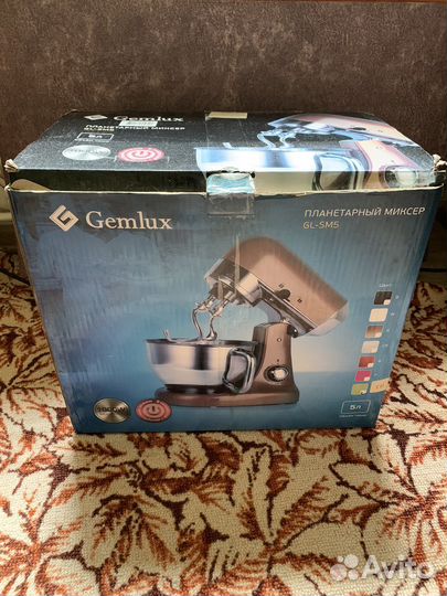 Планетарный миксер gemlux GL-SM5TB с чашей 4,5 л