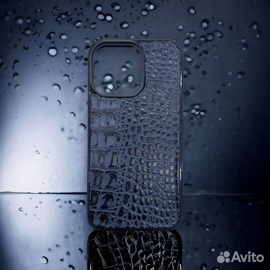 Кожаный чехол для iPhone 13 Pro ручной работы №311