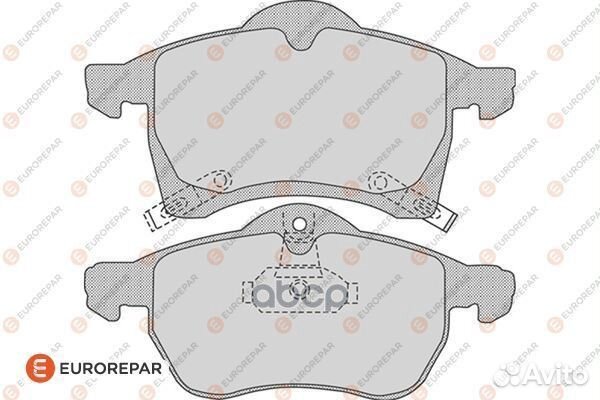 Колодки торм.перед. 1617275780 eurorepar