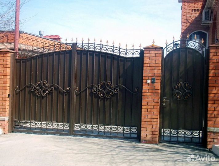 Кованные ворота от изготовителя