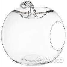 Ваза стекло, яблоко