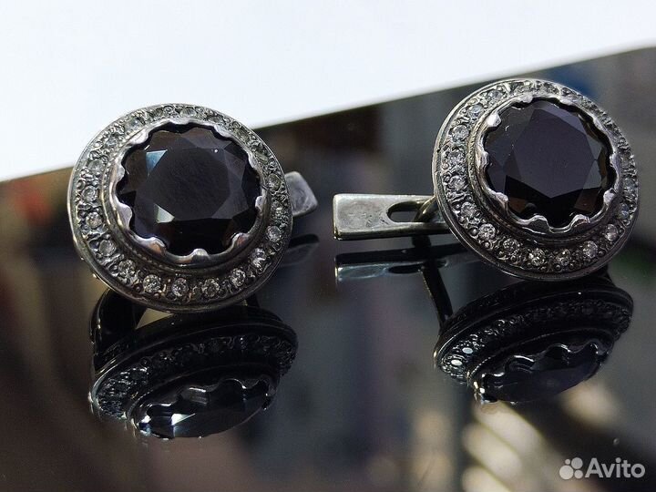 Винтажные серебро серьги