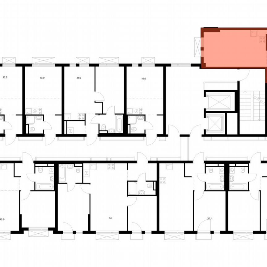 2-к. квартира, 65,7 м², 7/9 эт.