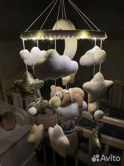 Мобиль ручная работа и балдахин
