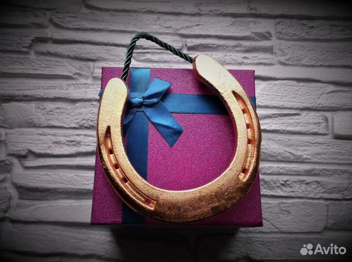 Подкова Медная подарок в дом оберег