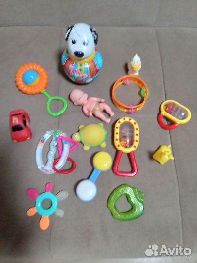 Игрушки погремушки пакетом
