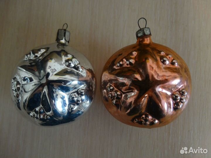 Елочные игрушки - кристаллы, льдинки, глинка