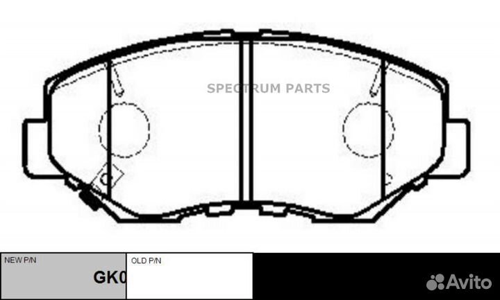 Колодки CTR GK0333 (ckho-16) CTR GK0333