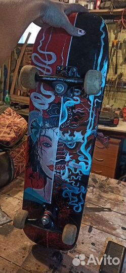 Скейтборд, ручная роспись