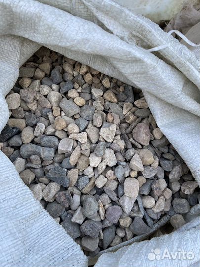 Гравий в мешках