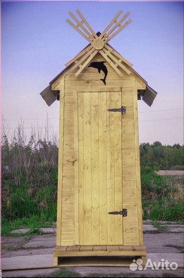 Уличный туалет деревянный П865