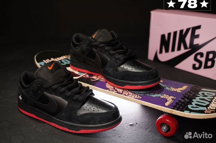 Кроссовки Nike Dunk Low SB новые черные