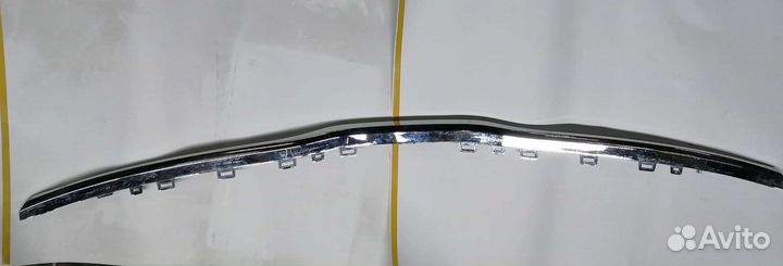 Молдинг решетки радиатора хром Kia Rio 4 2017+