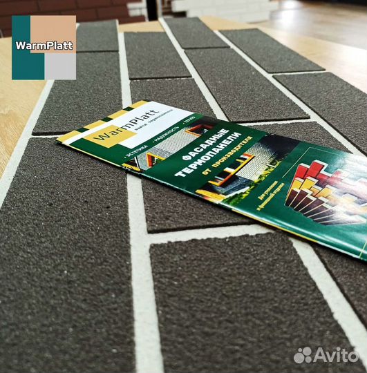 Гибкий кирпич WarmPlatt без затирки швов