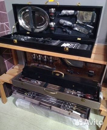 Набор шампуров в подарочном кейсе