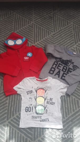 Костюм, джинсы, ветровка, футболки