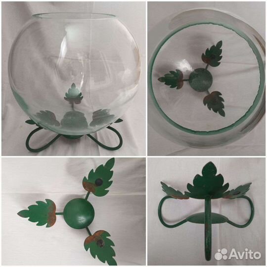 Аквариум круглый на подставке