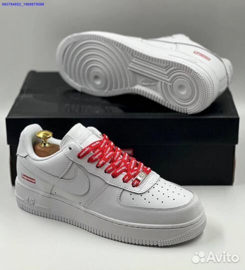 Кроссовки Nike Air Force 1 Low & Supreme (Арт.24191)