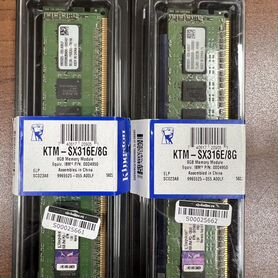 16GB DDR3 ECC Unbuffered Kingston не регистровая