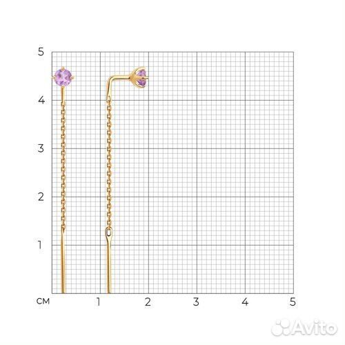 Серьги Diamant из золота, 51-323-02805-3