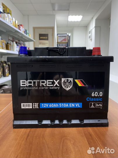Аккумулятор Batrex Classic 60Ah,510 A,242х175х190