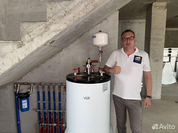 Отопление теплый пол и водоснабжение Под ключ