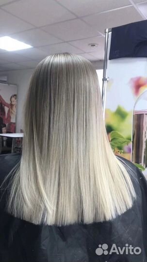 Окрашивание волос блонд