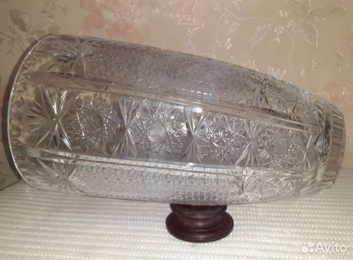 Хрустальная ваза гдр для цветов