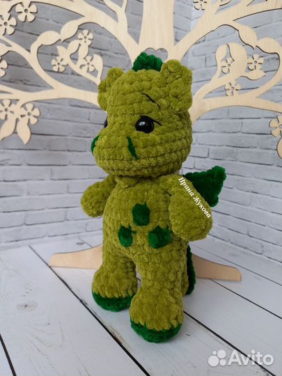 Вязаные игрушки Дракон Кот Мишка Зайка Единорожка