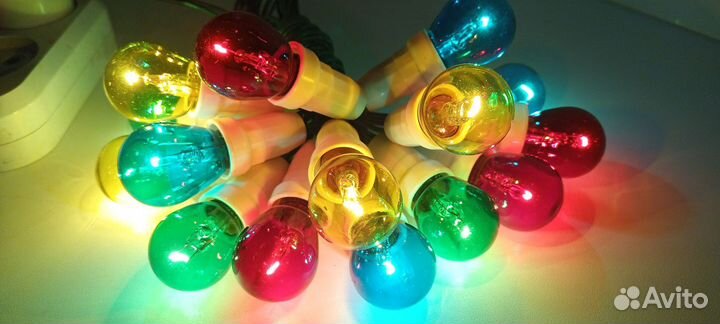 Гирлянда СССР лампочки