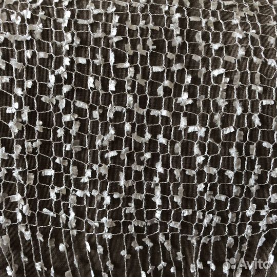 Палантин-сетка с люрексной нитью