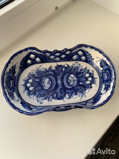 Блюдо гжель