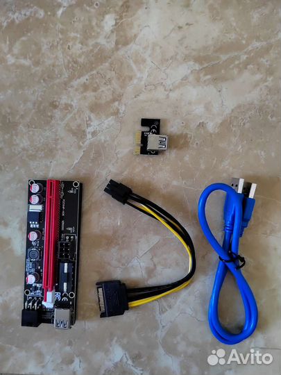 Райзер PCI E1X TO 16X для майнинга