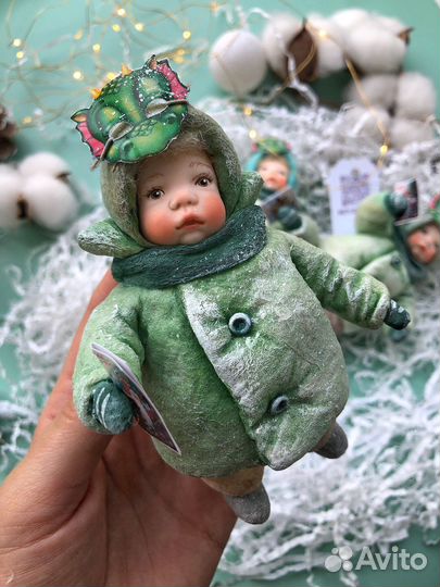 Ватная ёлочная игрушка 