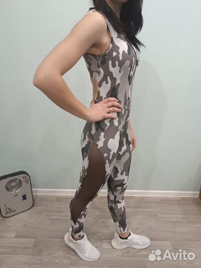 Комбинезон спортивный компрессионный elitbody S