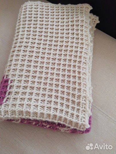 Плед детский вязаный