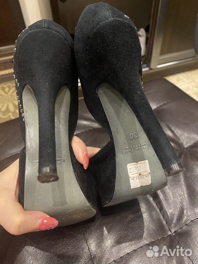 Туфли женские 36 размер замшевые