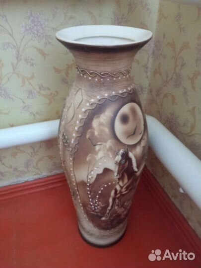 Ваза большая высокая напольная