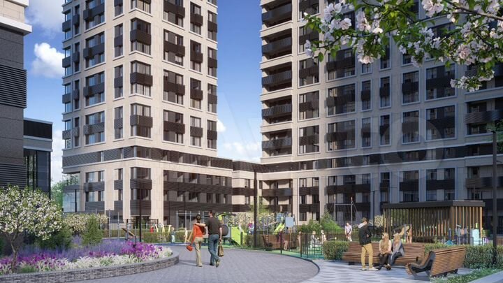 2-к. апартаменты, 59,7 м², 2/22 эт.