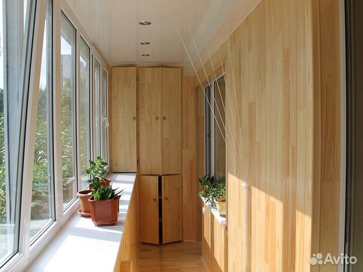 Отделка балконов, лоджий, ванной и др.помещений