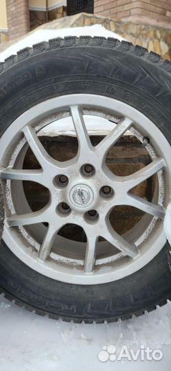 Литые диски R16 5x114 3 nissan с зимней резиной