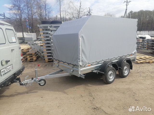 Прицеп двухосный 817731.022. Установка фаркопа