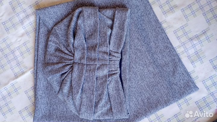 Комплект женский шапочка и шарф (снуд)