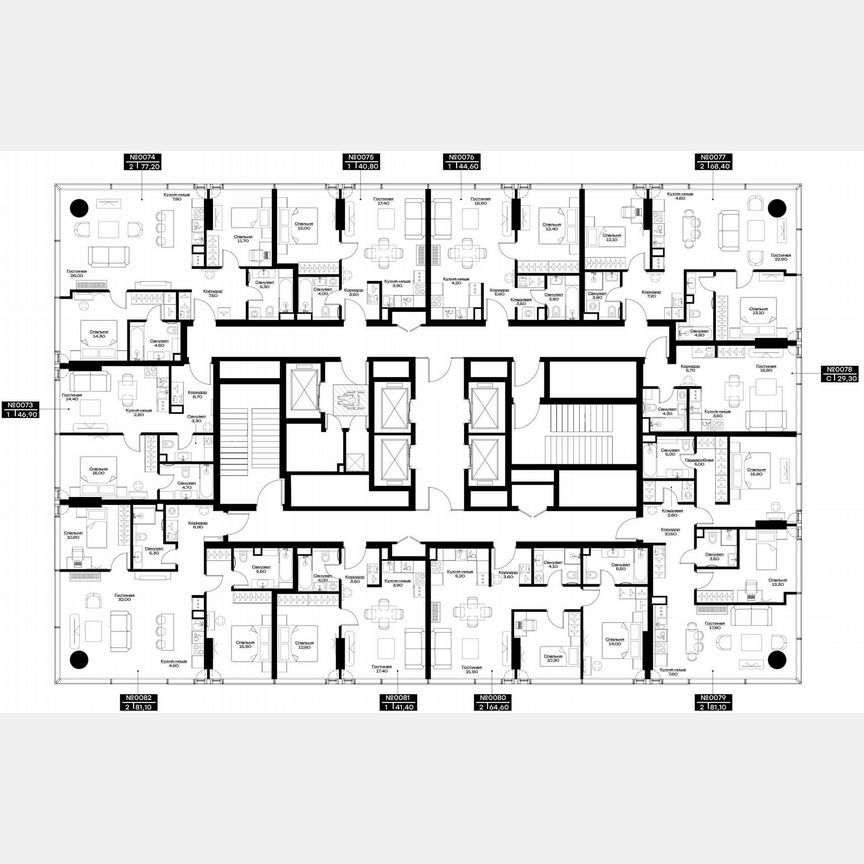 3-к. квартира, 112,2 м², 15/37 эт.