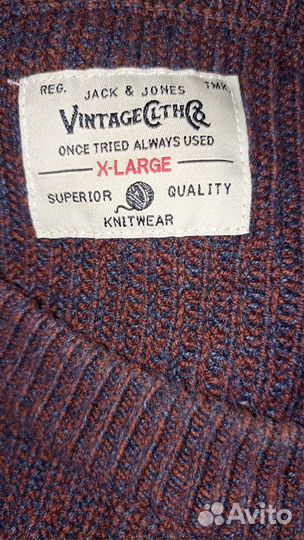 Винтажный джемпер Jack&Jones XL