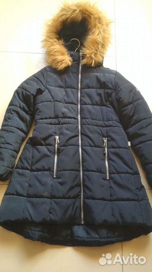 Зимнее пальто для девочки 134