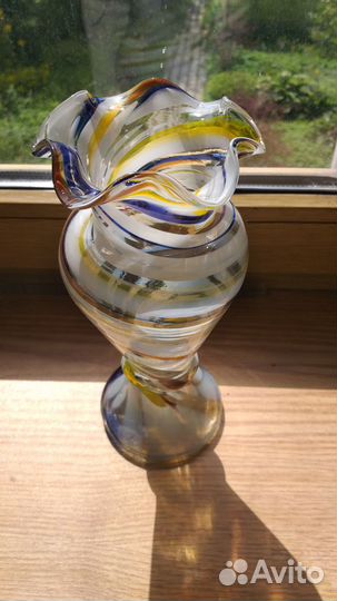 Ваза цветное стекло
