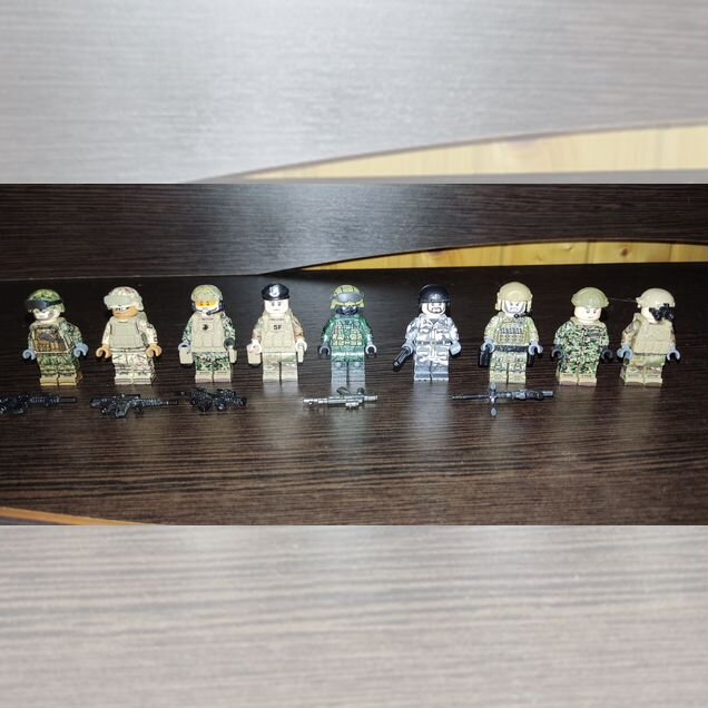 Lego военные человечки США от Brickmania